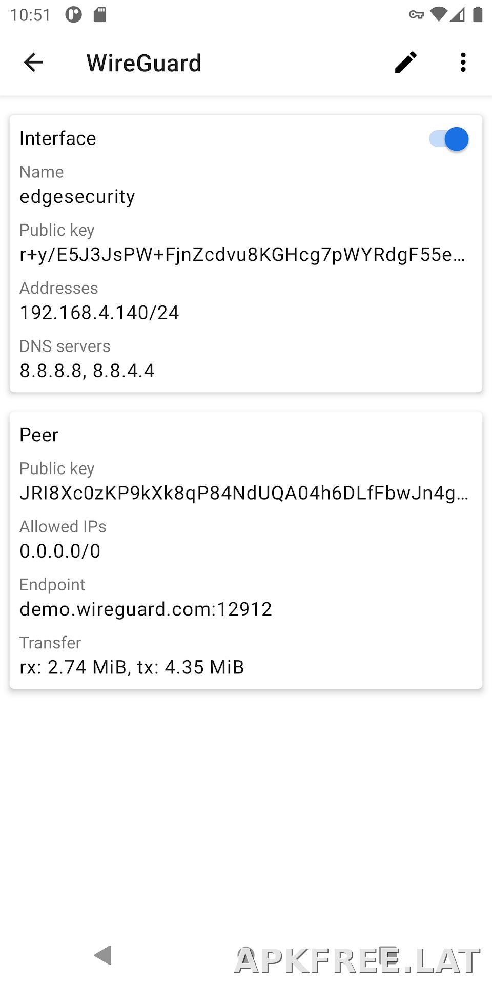WireGuard скриншот 2